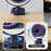 T30 Portable Desktop Fan 3600mAh USB Rechargeable Digital Display Clip-On Personal Fan 6 Speeds - Blue - 3