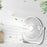 6 Inch Portable Table Fan USB Rechargeable Quiet Three Blades Desk Fan with Night Light - White - 4