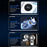 Digital Display Handheld Fan Folding Portable Cooling Fan 5 Speed Levels 4000mAh Battery - White - 3