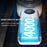Digital Display Handheld Fan Folding Portable Cooling Fan 5 Speed Levels 4000mAh Battery - White - 7