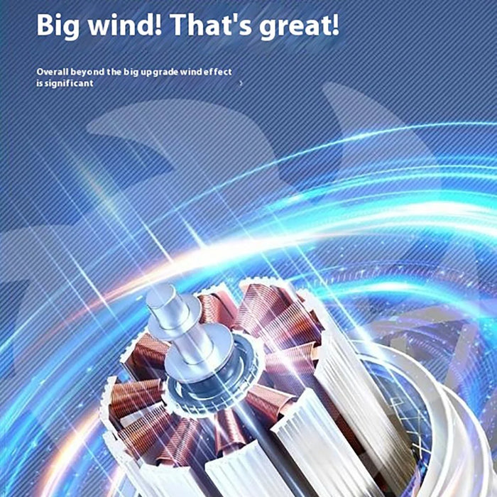 Handheld Digital Display Outdoor Fan 100 Speed Settings Foldable Desk  /  Neck Fan Portable Quiet Cooling Fan - White - 3