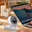Handheld Digital Display Outdoor Fan 100 Speed Settings Foldable Desk  /  Neck Fan Portable Quiet Cooling Fan - White - 5