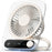 Portable Desk Fan Ultra Thin Rechargeable 3000mAh Handheld Wall Mountable Fan 199 Speed Settings - White - 1