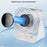 F87 100 Speeds Digital Display Desktop Fan with Stand USB Rechargeable High Speed Turbo Fan - White - 5