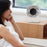 F87 100 Speeds Digital Display Desktop Fan with Stand USB Rechargeable High Speed Turbo Fan - White - 7