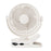RD23 Clip On Fan Quiet Oscillating Desk Fan USB Rechargeable Air Circulating Electric Fan - White - 1