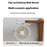 RD23 Clip On Fan Quiet Oscillating Desk Fan USB Rechargeable Air Circulating Electric Fan - White - 4
