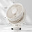 RD23 Clip On Fan Quiet Oscillating Desk Fan USB Rechargeable Air Circulating Electric Fan - White - 5