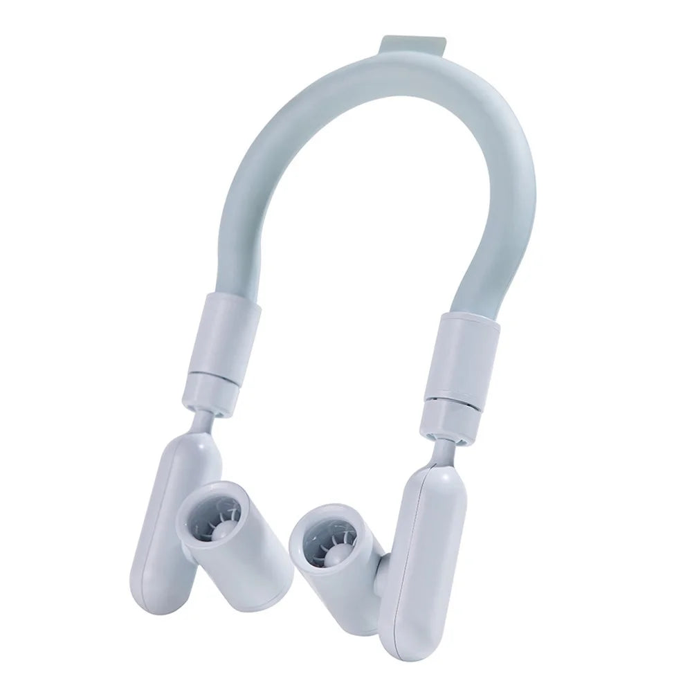F94 Outdoor Sports Hands Free Neck Fan 3 Speeds Adjustable Flexible Cooling Neckband  - Blue - 1