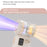 C06 Portable USB Rechargeable Mini Fan High Speed 100 Levels Adjustment Digital Display Handheld Fan - White - 3