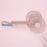 F20 Rotating Pocket Fan Portable Handheld USB Rechargeable 3 Speed Cooling Fan - Pink - 2