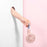 F20 Rotating Pocket Fan Portable Handheld USB Rechargeable 3 Speed Cooling Fan - Pink - 4