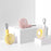 F20 Rotating Pocket Fan Portable Handheld USB Rechargeable 3 Speed Cooling Fan - Pink - 6