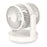ZK04 Circulating Fan Portable Rechargeable 3 Speed Desktop Cooling Fan with Ambient Light - Beige - 1