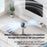 ZK04 Circulating Fan Portable Rechargeable 3 Speed Desktop Cooling Fan with Ambient Light - Beige - 3