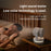 ZK04 Circulating Fan Portable Rechargeable 3 Speed Desktop Cooling Fan with Ambient Light - Beige - 7
