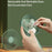 F30 Rotatable Handheld Fan Brushless Motor 4 Speed USB Rechargeable Cooling Fan - Green - 4