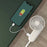 F30 Rotatable Handheld Fan Brushless Motor 4 Speed USB Rechargeable Cooling Fan - Green - 6