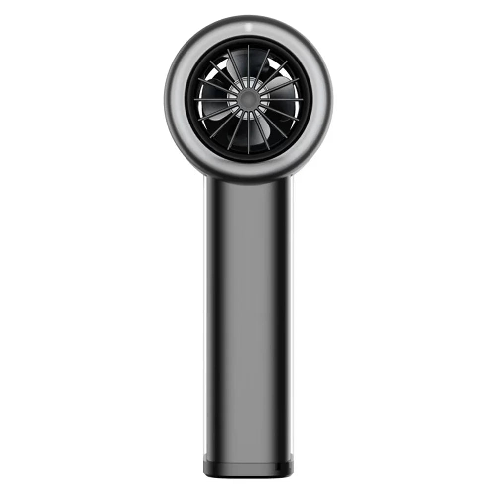 X05 100 Levels Handheld Turbine Fan Transparent Mecha Design Semiconductor Cold Compress Cooling Fan - Black - 3