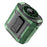 M360 100 Speeds Adjustable Waist Fan Digital Display Summer Portable Neck Fan with LED Light - Green - 1
