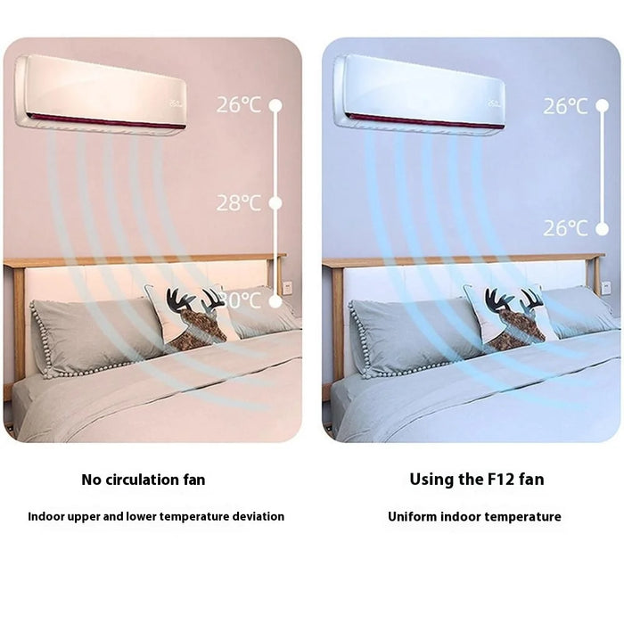 Portable Desktop Fan with U Shaped Base 3 Speeds Adjustable Quiet Cooling Fan for Home Office - White+Gold - 6