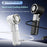 MF119 Handheld Fan with Retractable Cable Adjustable 100 Speeds USB Rechargeable Portable Cooling Fan - White - 2
