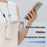 MF119 Handheld Fan with Retractable Cable Adjustable 100 Speeds USB Rechargeable Portable Cooling Fan - White - 6