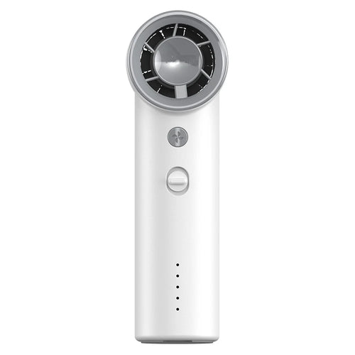 BL03 High Speed Turbo Handheld Fan Rechargeable 5 Gears Adjustable Mini Portable Desk Fan - White - 1