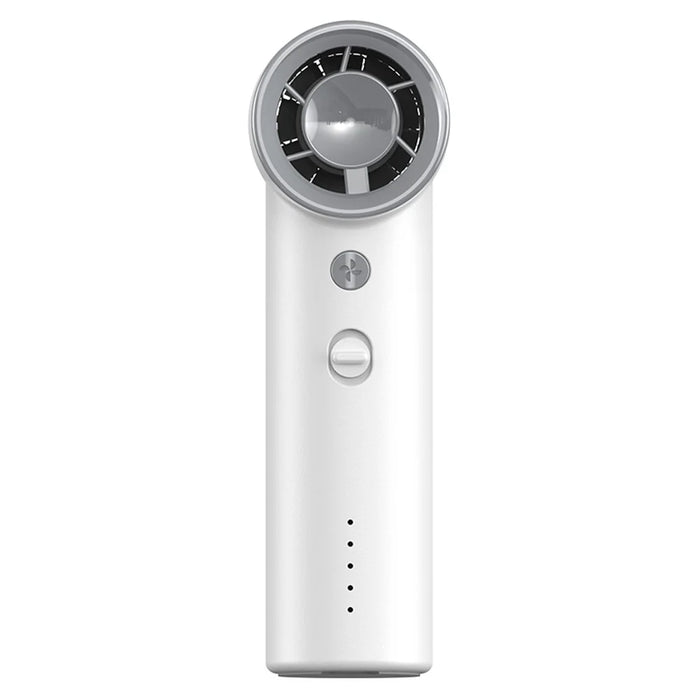 BL03 High Speed Turbo Handheld Fan Rechargeable 5 Gears Adjustable Mini Portable Desk Fan - White - 1