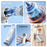 BL03 High Speed Turbo Handheld Fan Rechargeable 5 Gears Adjustable Mini Portable Desk Fan - White - 4