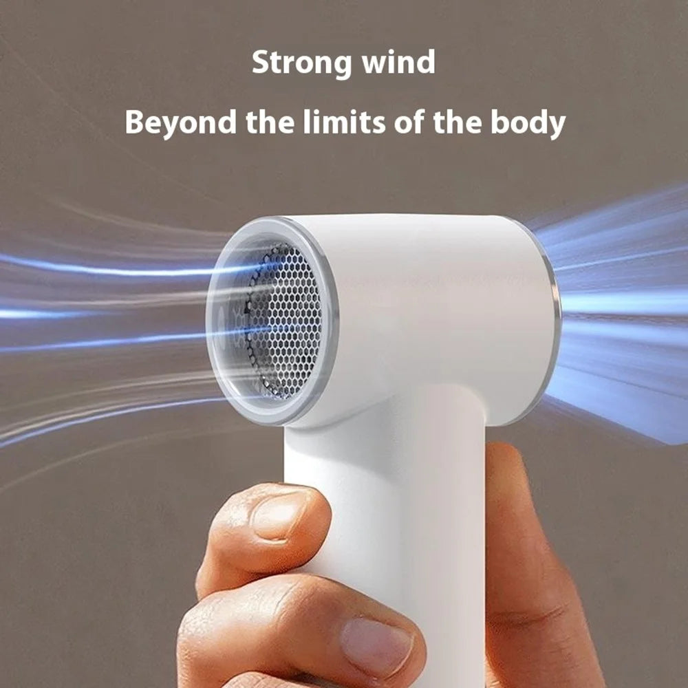 BL03 High Speed Turbo Handheld Fan Rechargeable 5 Gears Adjustable Mini Portable Desk Fan - White - 6