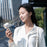WH-09 100 Speeds Adjustable Rechargeable Handheld Fan Portable Digital Display Cooling Fan - Dark Grey - 4