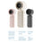 WH-09 100 Speeds Adjustable Rechargeable Handheld Fan Portable Digital Display Cooling Fan - Dark Grey - 5