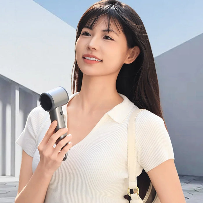WT-F89 Handheld Mini Fan Rechargeable 13000RPM 100 Speed Adjustable Turbo Fan with Digital Display - 2