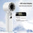 WT22 Portable Mini Fan Rechargeable Turbo Fan 5 Gear Foldable Handheld Cooling Fan with Digital Display - White - 2