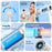 WT22 Portable Mini Fan Rechargeable Turbo Fan 5 Gear Foldable Handheld Cooling Fan with Digital Display - White - 4