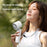 WT22 Portable Mini Fan Rechargeable Turbo Fan 5 Gear Foldable Handheld Cooling Fan with Digital Display - White - 7