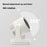 ZK06 Mini Quiet Desktop Fan 3 Speed Adjustable 360° Rotary Rechargeable Air Circulator Fans with Light - Beige - 5