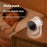 ZK06 Mini Quiet Desktop Fan 3 Speed Adjustable 360° Rotary Rechargeable Air Circulator Fans with Light - Beige - 6