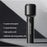 Portable Handheld Fan with Flashlight USB Rechargeable 5-Speed Wind Cooling Fan - Black - 2