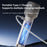 Portable Handheld Fan with Flashlight USB Rechargeable 5-Speed Wind Cooling Fan - Black - 6