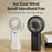 Handheld Fan USB Rechargeable Portable Powerful Airflow 5 Wind Speed Cooling Fan - Black - 3