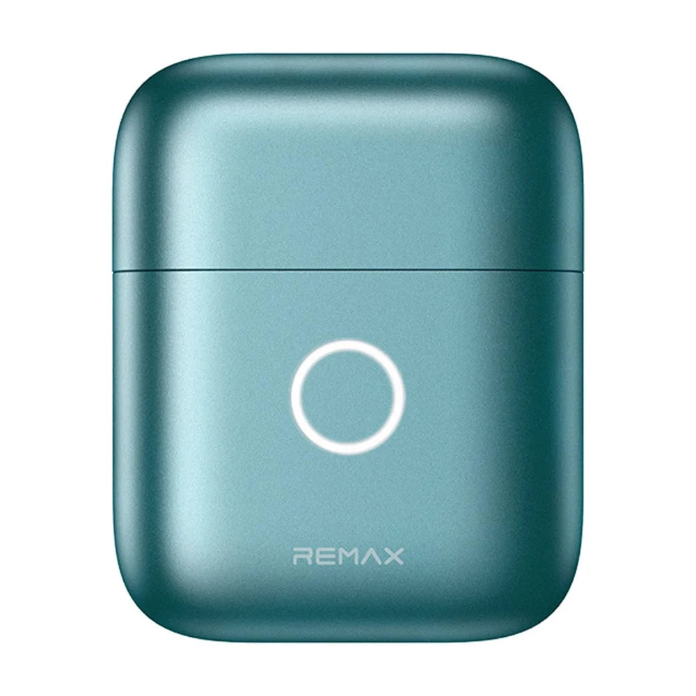 REMAX RS-H01 Portable Alloy Electric Shaver Waterproof USB-C Charging Shaver - Cyan - 1