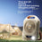 S9 Outdoor Portable Fan High Power 10000mAh Battery Bank 100 Speed Settings Camping / Dorm Use Rechargeable USB-C - Beige - 7