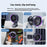 S6 Clip-On Desktop Fan Folding Cooling Fan with Timer / 5 Speed Settings for Home / Office - Grey - 3