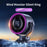 LS02 Desktop Bladeless Clip Fan Touch Control 180 Degree Oscillation Multi Wind Speed Summer Cooling Fan - Grey - 4