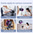 LS02 Desktop Bladeless Clip Fan Touch Control 180 Degree Oscillation Multi Wind Speed Summer Cooling Fan - Grey - 5