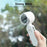 N607 Foldable Handheld Fan Turbo High Speed Silent USB Rechargeable Neck Fan - Green - 2