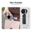 N607 Foldable Handheld Fan Turbo High Speed Silent USB Rechargeable Neck Fan - Green - 4