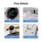 N607 Foldable Handheld Fan Turbo High Speed Silent USB Rechargeable Neck Fan - Green - 6